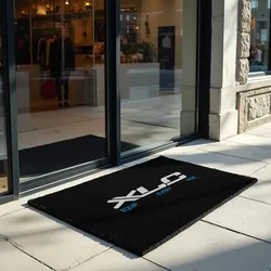 XLC Teppich Equip Every Ride | 83x120cm,  schwarz/weiß