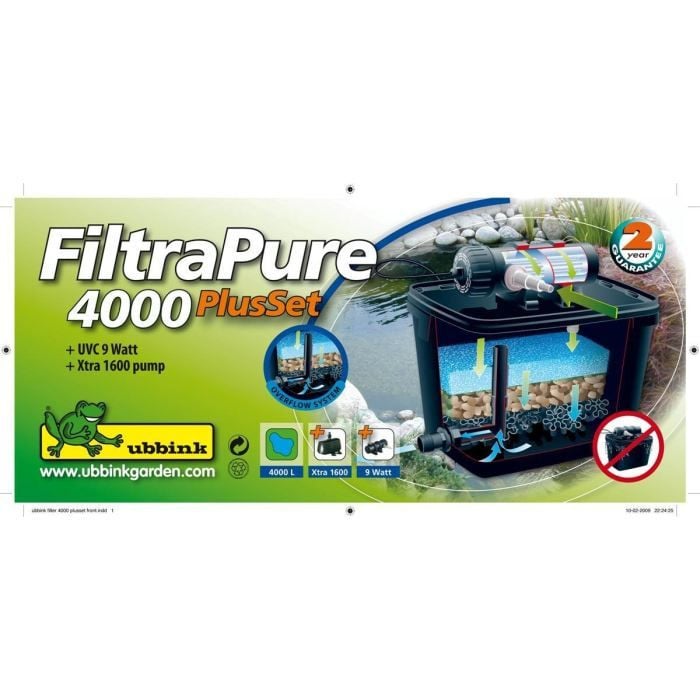 Ubbink FiltraPure 4000 Plus Vijverfilter Set, Zwart