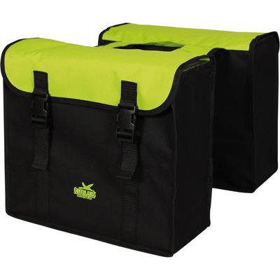 Fahrradtasche "Greenlands Doppel Fahrradtasche", grün, GREENLANDS BICYCLE BAGS, Taschen, B/H/T: 40cm x 14cm x 40cm, Polyester, B:40cm H:14cm T:40cm