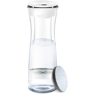 Brita Wasserfilter-Kanne Fill&Serve Mind, 1,3 L, aus Kunststoff, weiß-grau, inkl. 1 Filterkartusche