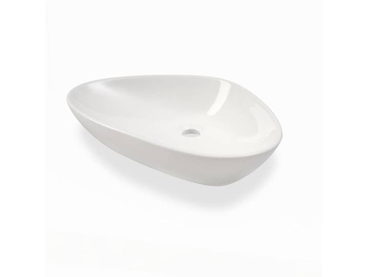 Lavabo à poser blanc en céramique