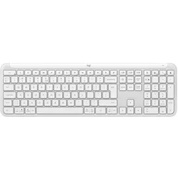 Logitech Signature Slim K950 (Eng. Int., Kabellos), Tastatur, Weiss