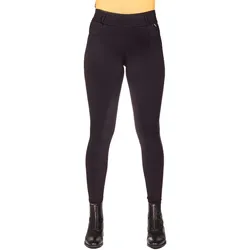 QHP Damen Reithose Reitlegging Fardau black Full Grip FS/23, Größe: 42