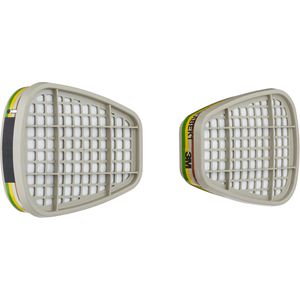 3M Atemschutzfilter Filterpatrone, 6059, ABEK1, für Atemschutzmasken 6000 Serie, 2 Stück