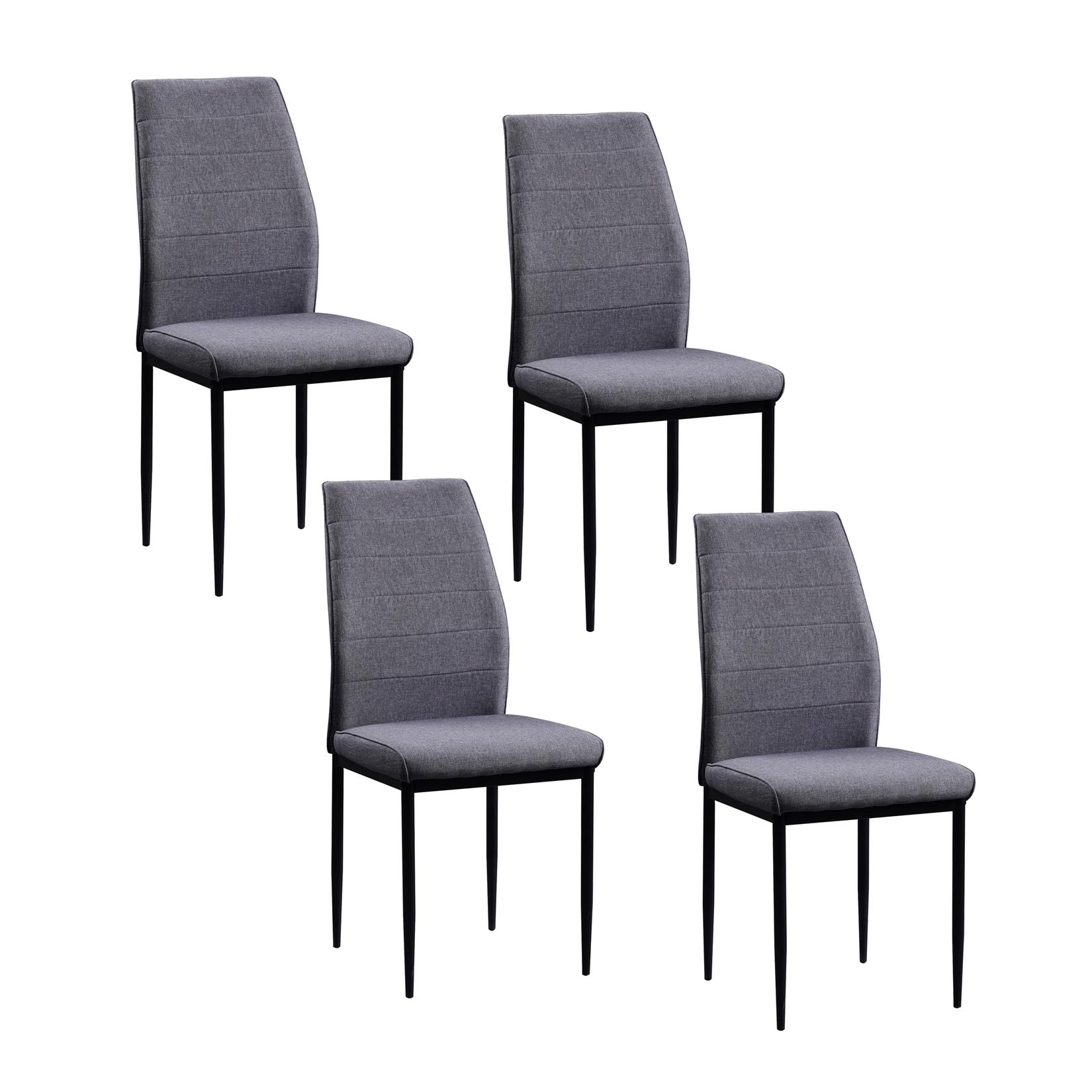 HTI-Living Stuhl Madison Webstoff Grau