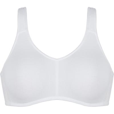 Soft-BH NATURANA "Cotton", Damen, Gr. 90, Cup D, weiß, Obermaterial: 95% Baumwolle, 5% Elasthan. Rückenteil: 84% Polyester, 16% Elasthan, unifarben, Basic, bequem, BHs Soft-BH, verstellbare Träger, elastisch, bequem, basic, Baumwollmix