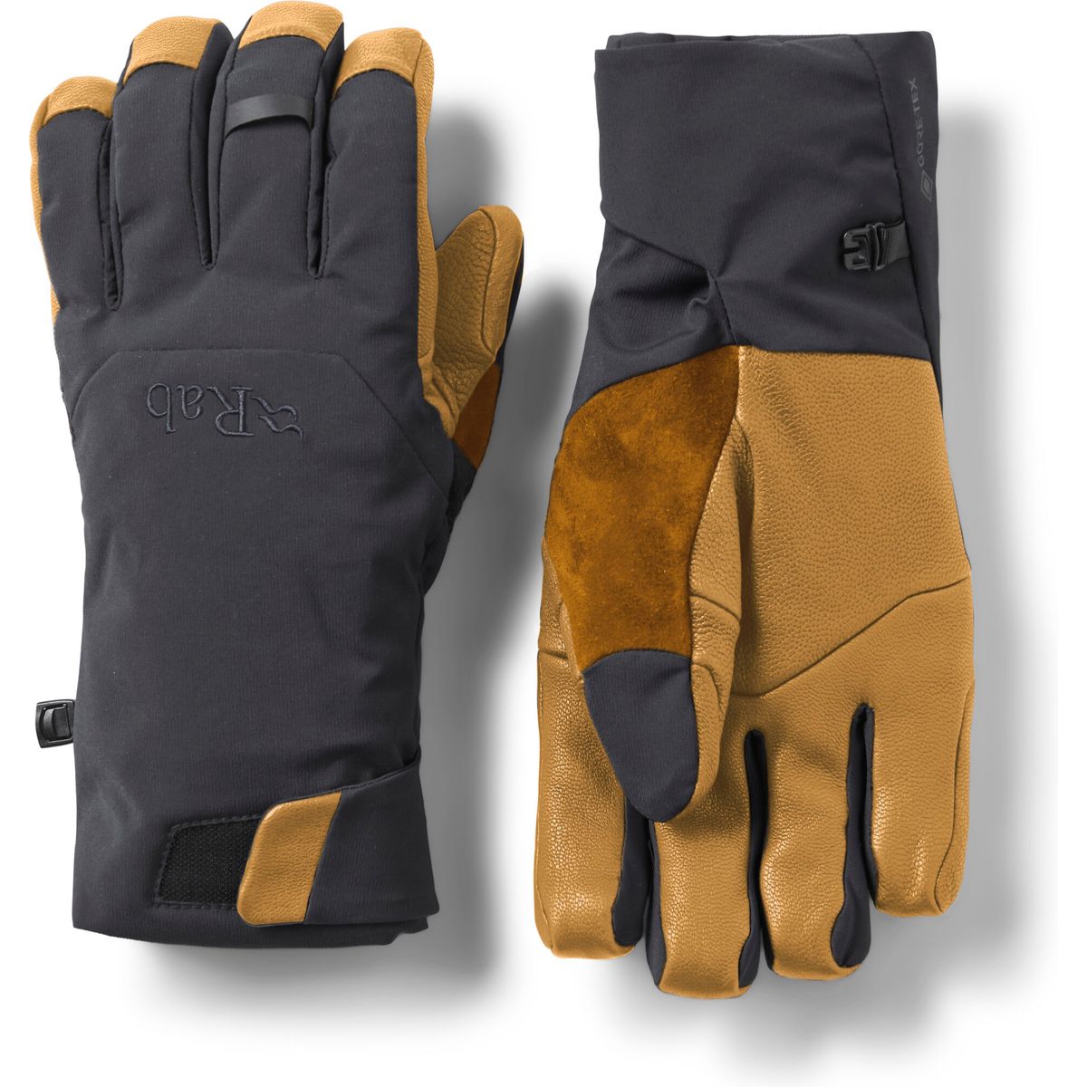 Rab Guide GTX Gloves black/tan (BTN) L QAJ-47-BTN-LRG