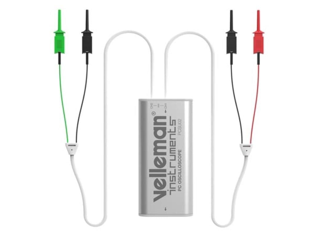 Velleman Instruments Mini-oscilloscoop voor pc, 2 kanalen, met USB-aansluiting