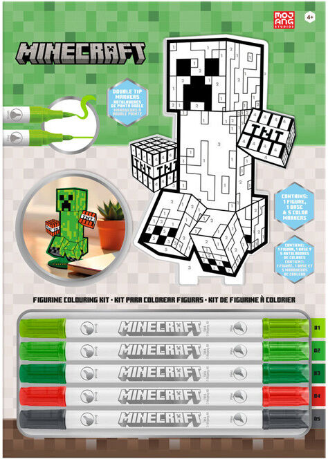 Kit de coloriage Figurine 2D Minecraft - Kids Euroswan