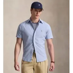 Polo Ralph Lauren für Herren. 710850782001 Blaues Oxford-Hemd Custom Fit (S), Lässig, Baumwolle, Langarm