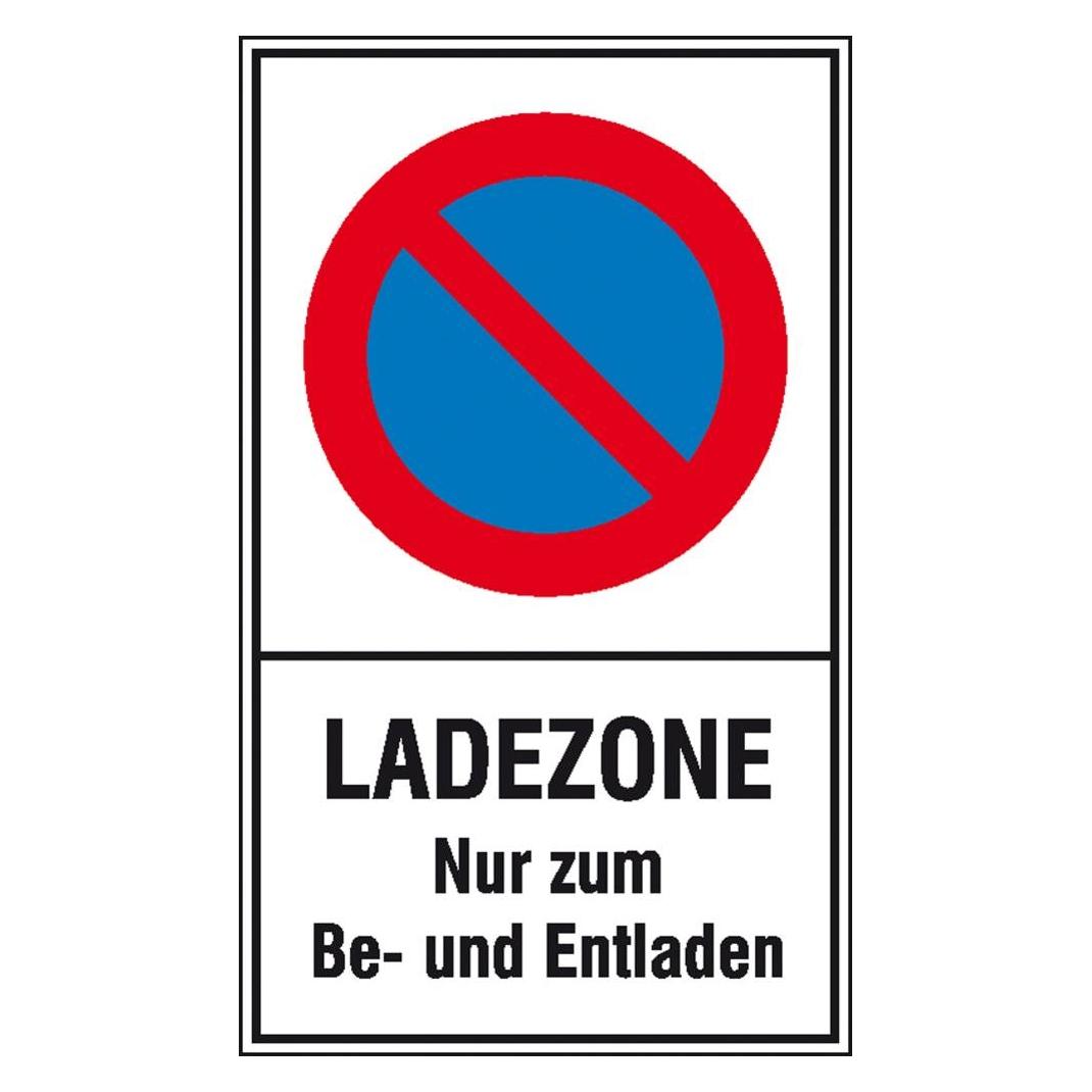 SafetyMarking Haltverbotsschild Eingeschränktes Haltverbot Ladezone Nur zum Beund Entladen (11.5167)