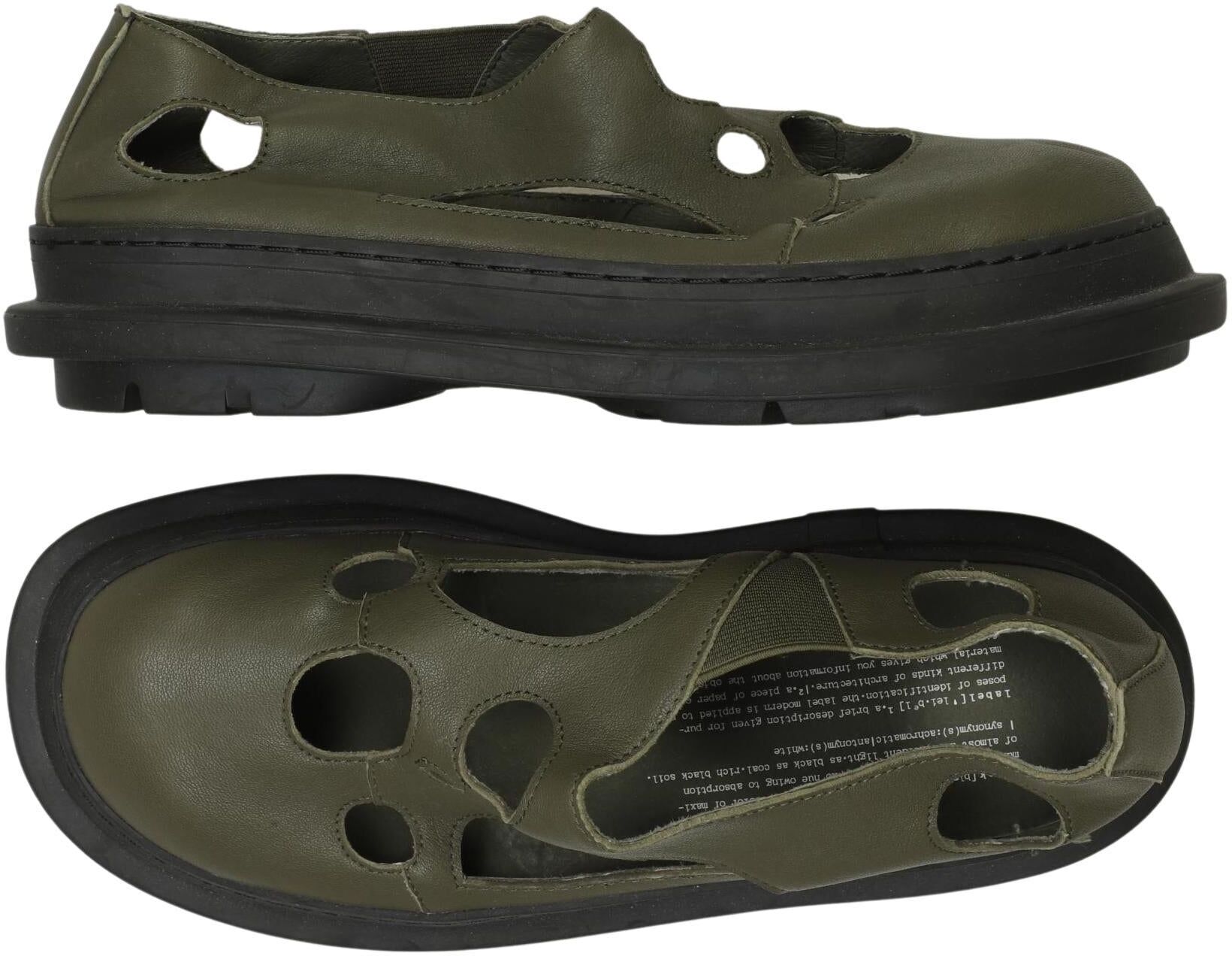 Rundholz Damen Halbschuh, Grün, Gr. EU 40, Leder - Second Hand