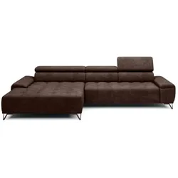 Ecksofa Palladio Stoff Chocolate