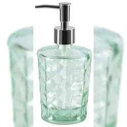 Spirella Seifenspender "Carla" Glas Flüssigseifen-Spender 400ml Grün