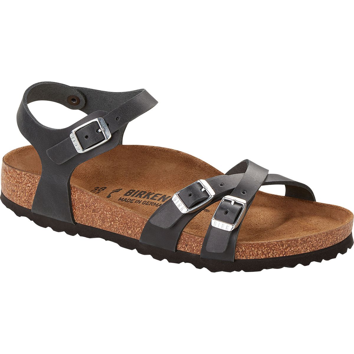Birkenstock Kumba Natural Leather, Oiled black (1) Schmal 43 1021487-1-43