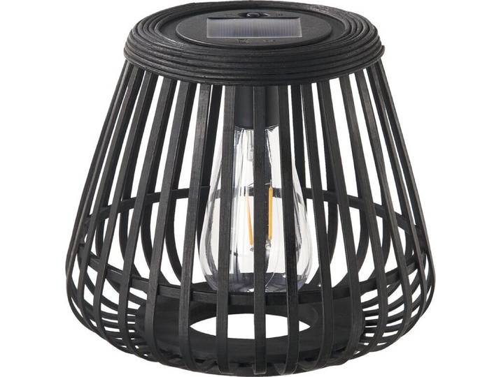 Pauleen Solarlaterne Sunshine Glimmer IP44 2700K 7lm Schwarz