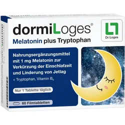 Dormiloges 1mg Melatonin Plus Tryptophan 60 ST
