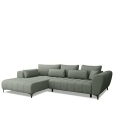 Ecksofa Garay Stoff Grün Mint