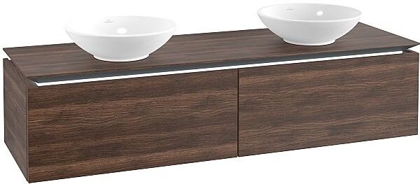 Villeroy und Boch Villeroy & Boch Legato Waschtischunterschrank B599L0VH 160x38x50cm, LED-Beleuchtung, Arizona Oak