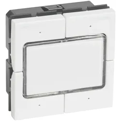Legrand 077045L elektronischer Taster 4-fach 2-modulig 0-24V Mosaic ultraweiß