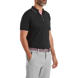FootJoy Polo Wondermark Pique, schwarz