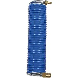 RIEGLER Spiralschlauch PA blau Kupplung & Stecker NW 7,2 12x9mm 7,5m