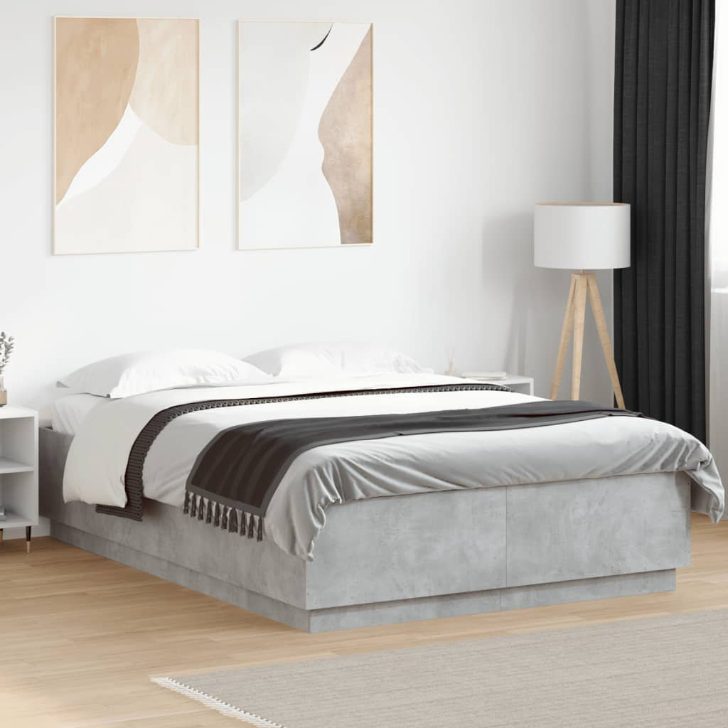 17 Stories Noar Bed Frame Gray King ( 150 x 200 cm)