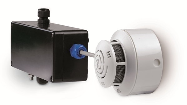 Rauchschalter, Hekatron ORS 142 Ex E, zum Aufschrauben, 20-28V, DC, weiß 4000259-0201