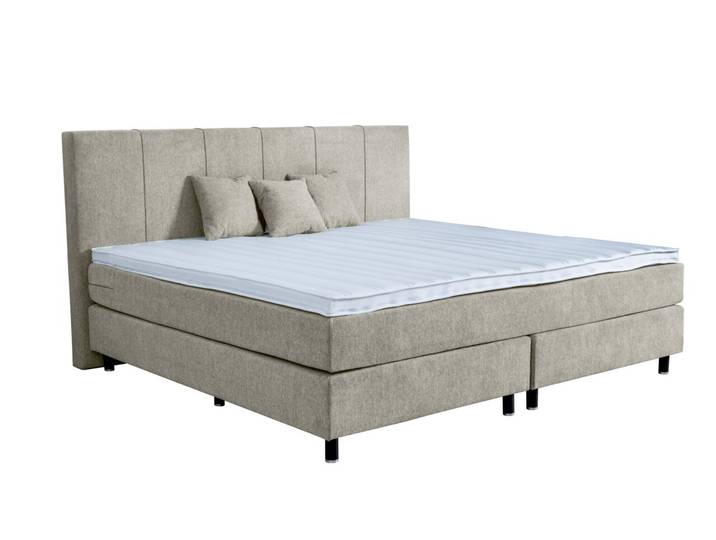 Moderano Boxspringbett MAXI, taupe, Stoff