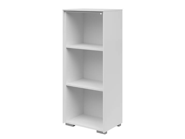 Étagère à dossiers Donava panneau aggloméré plaxé Blanc/Blanc 43cm