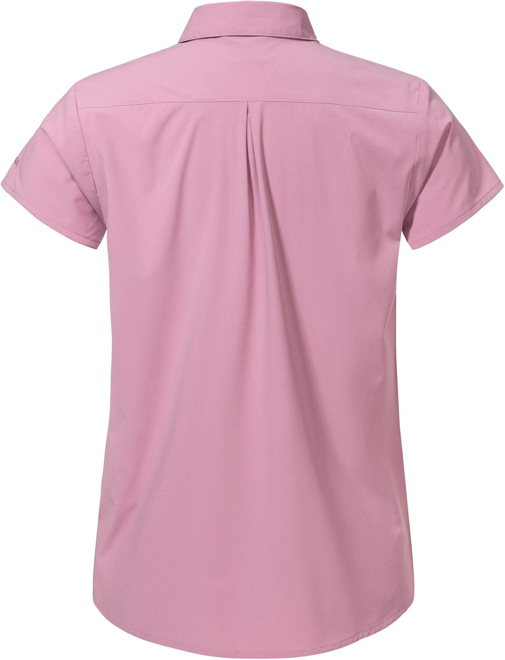 Funktionsbluse SCHÖFFEL "Blouse Style Dooser WMN", Damen, Gr. 38, rosa (pearly afterglow), Obermaterial: 85% Polyester, 15% Elasthan, Blusen Funktionsbluse, sportlicher Stil, für Frühling und Herbst, Langarmdesign pearly afterglow 38