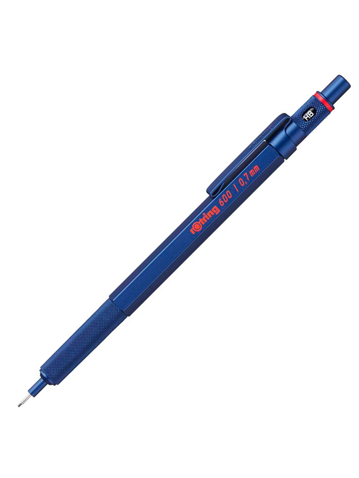 Rotring rOtring 600 Druckbleistift | 0,7 mm | Blau | Ergonomisches Vollmetallgehäuse