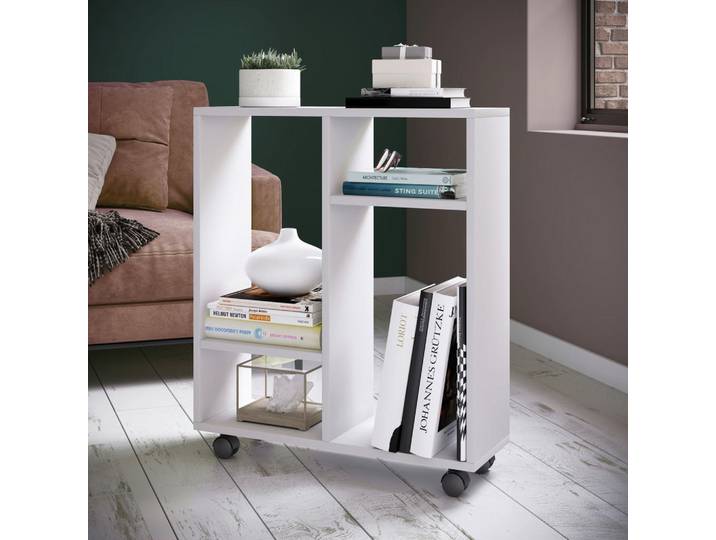 Mid.you Allzweckwagen, Weiß, 60x65x20 cm, Esszimmer, Servierwagen