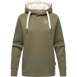 MARIKOO Damen Warmer Kapuzenpullover Pullover im Oversize Look AIRII