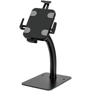 myWall Tablet-Halterung HT38L, schwarz, für Tisch, universal, Bohrbefestigung, mit Standfuß und Gelenk