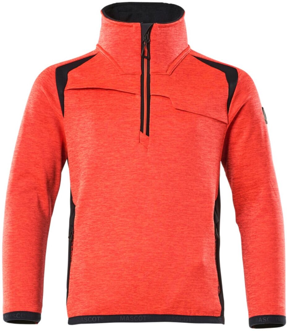 Mascot Fleecepullover Reißverschluss Jacke Kinder Größe 116 Hi-vis rot/schwarzblau (19903-316-22210-116)