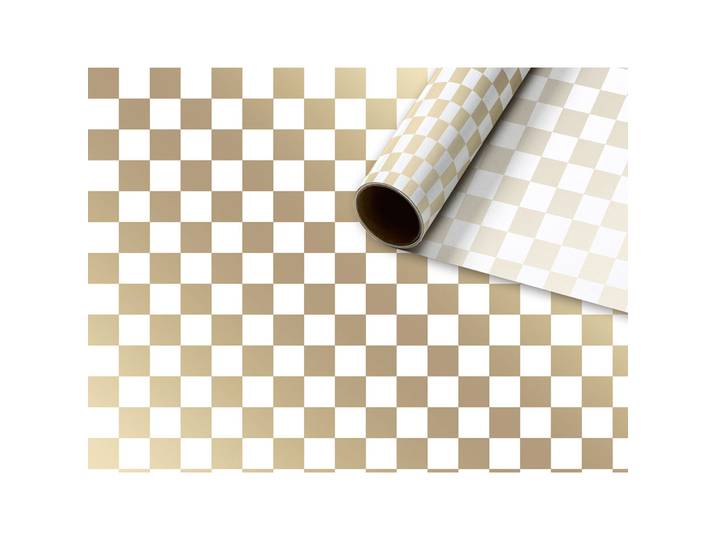 Stewo Geschenkpapier Office gold, weiss Seidenpapier B 50 cm - Geschenkpapier