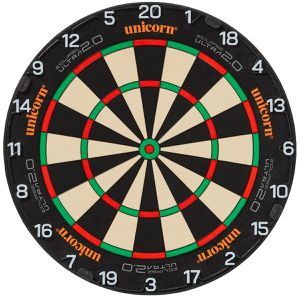 Unicorn Dartscheibe Eclipse Ultra 2.0, aus Sisal, für Steeldarts