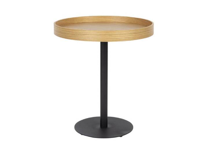 Beistelltisch Yuri Oak S – aus Eichenfurnier in Braun - Luxusbetten24