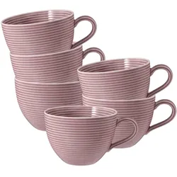Seltmann, Tasse, Beat Color Glaze Milchkaffeetassen (350 ml, 6x)
