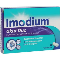 Imodium Akut Duo 2 mg/125 mg Tabletten 6 ST