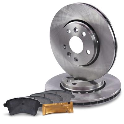 Bestprice Bremsscheiben + Bremsbeläge Vorderachse [Hersteller-Nr. 40398304] für Renault