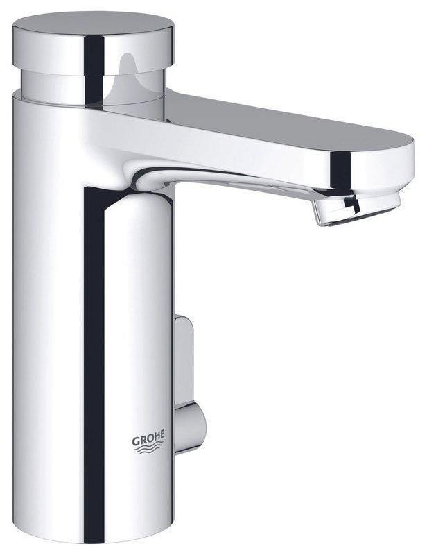 Waschbeckenarmatur - Automatisch absperrende Badezimmerarmatur - Wasser sparende Mischarmatur - Chrombeschichtung
