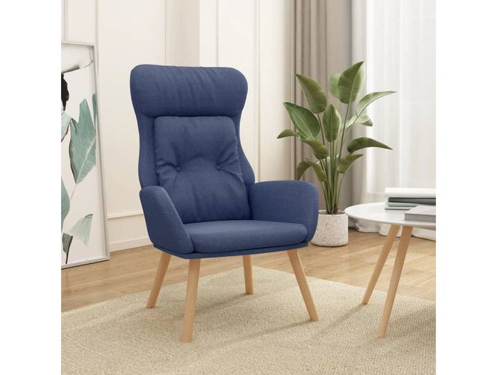 vidaXL Relaxsessel, Relaxsessel Blau Stoff
