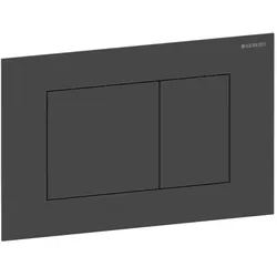 Geberit Sigma 40 Square Betätigungsplatte 115629141 Square, schwarz matt / easy-to-clean-beschichtet, für 2-Mengen-Spülung