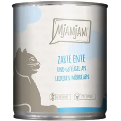 MjAMjAM zarte Ente & Geflügel an leckeren Möhrchen 6x800 g