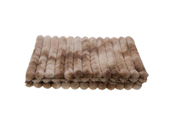 Plaid sharpei beige 130x170 cm marron en polyester