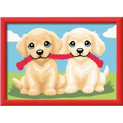 Ravensburger CreArt, Malen nach Zahlen Kinder - Spielende Hunde