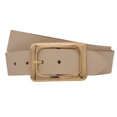 Ledergürtel ANNAMATONI "AnnaMatoni Ledergürtel Flora Ledergürtel Flora", Damen, Gr. TW105 - 120cm Gesamtlänge, beige (creme 105), 100% Leder, Gürtel Ledergürtel