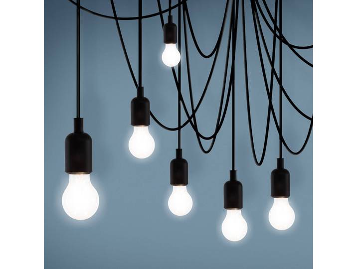 SELETTI Designer Hängeleuchte Maman, dimmbar, schwarz, für Wohn- / Esszimmer, Kunststoff, Modern